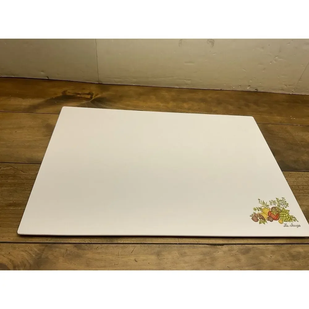 Vintage Corning Ware Spice of Life La Sauge Counter Saver Cutting Board 14 x 20